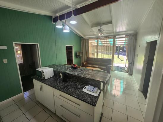 Plettenberg, A Forever Resort: 6-Sleeper Brick Chalet. No river view. 3 bedrooms (2 single beds & 2 bunk beds.)