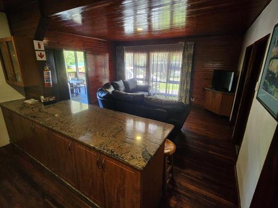 Plettenberg, A Forever Resort: 6-Sleeper Timber Chalet. No river view. 3 bedrooms (1 queen bed & 4 single beds.)